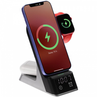 картинка Зарядная станция с часами E-Store для смартфона от магазина PapriQ