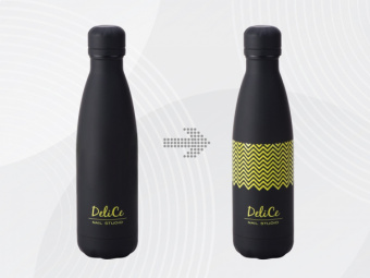 картинка Вакуумная термобутылка Vacuum bottle C1, soft touch,  с УФ-печатью от магазина PapriQ