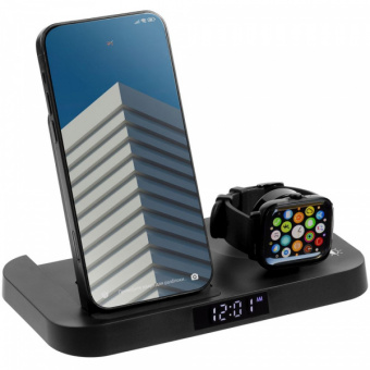 картинка Зарядная станция с часами Clock Nest от магазина PapriQ