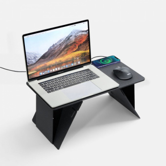 картинка Складной стол для ноутбука с беспроводной зарядкой Kickstand Table от магазина PapriQ