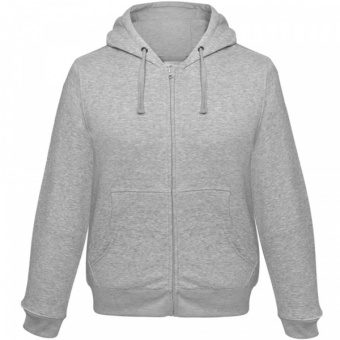 картинка Толстовка мужская Hooded Full Zip серый меланж от магазина PapriQ
