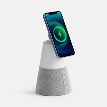 картинка Bluetooth-колонка с беспроводной зарядкой и подсветкой Cone Sonance от магазина PapriQ