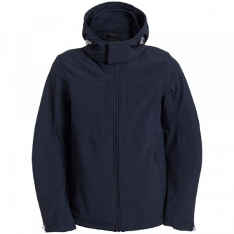 картинка Куртка мужская Hooded Softshell темно-синяя от магазина PapriQ
