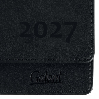 картинка Планинг датированный 2027, 305х140 мм, GALANT "Ritter", под кожу, черный, 118208 в разных цветах с печатью логотипа.